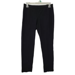 Eileen Fisher Women's Solid Black Stretch Knit Leggings‎ XS Closet Basic Minimal